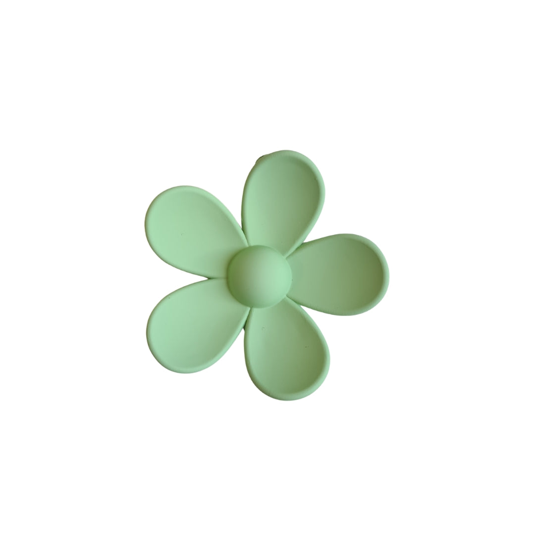 Green Flower Clip