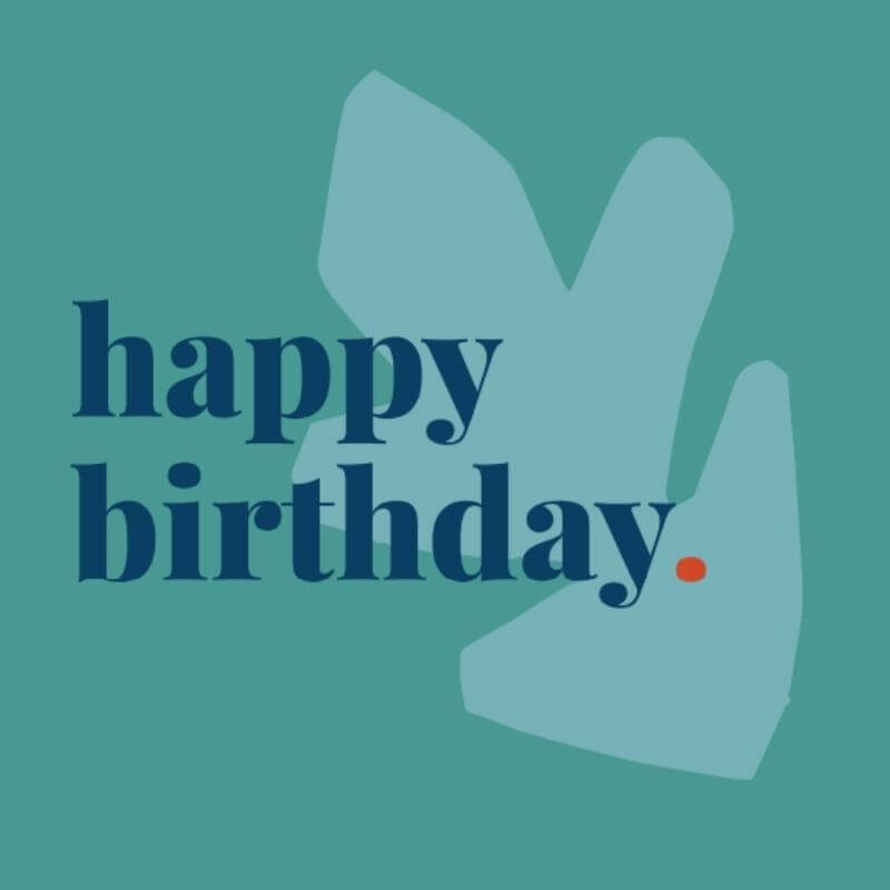 Happy Birthday Card - Green