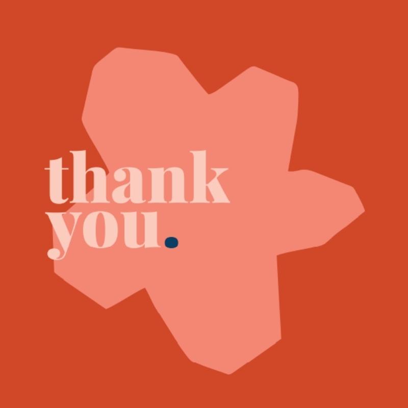 Thank You Card - Flower