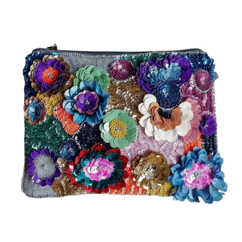 3D Floral Clutch Bag