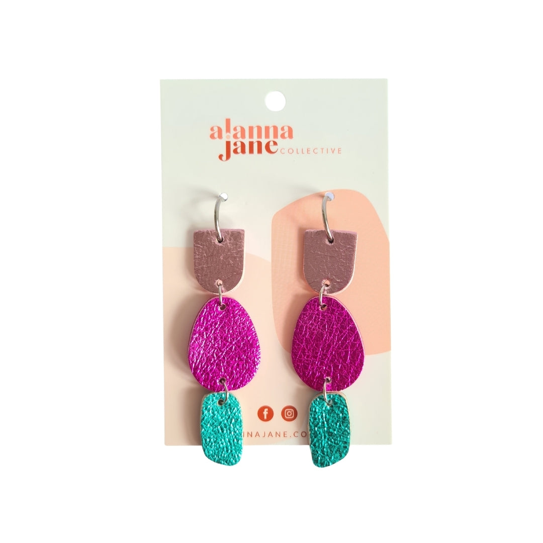 Drew Leather Earrings