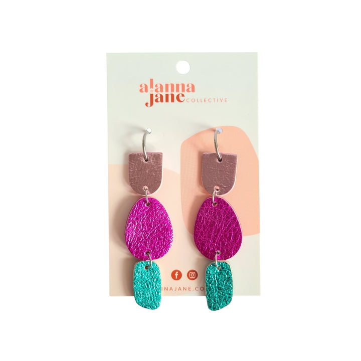 Drew Leather Earrings