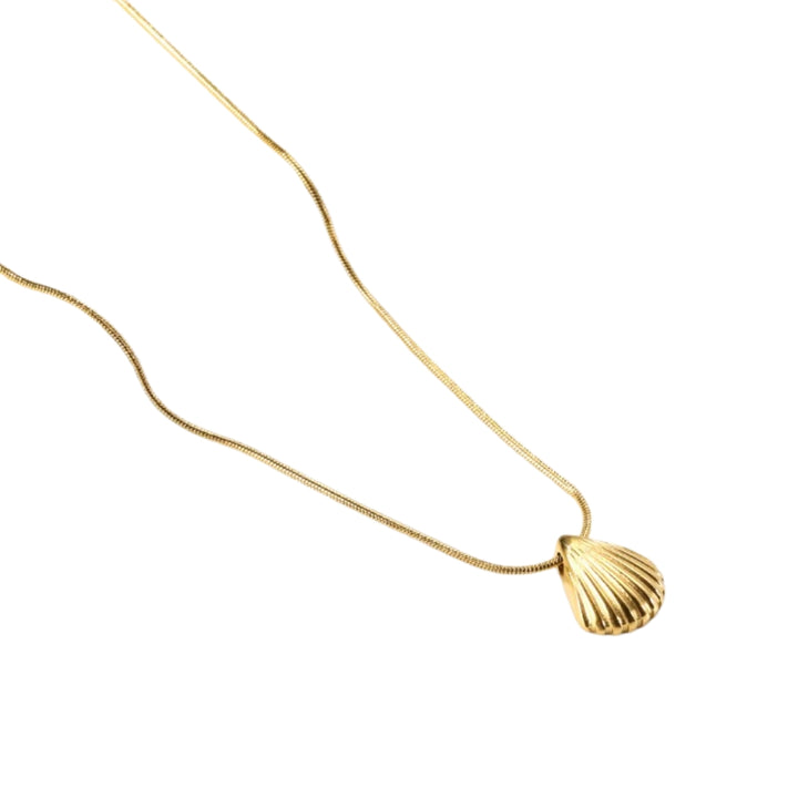 Gold Shell Pendant Necklace