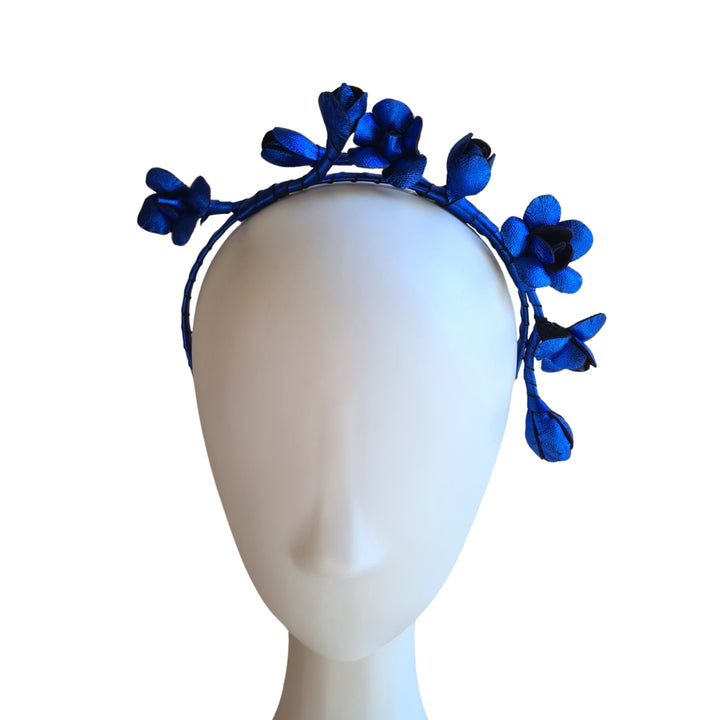 Luna Metallic Blue Headpiece