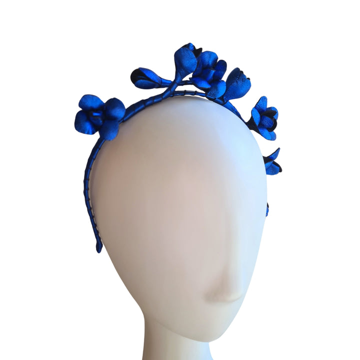 Luna Metallic Blue Headpiece