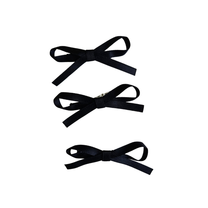 Mini Bow Set in Black