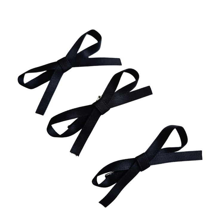 Mini Bow Set in Black