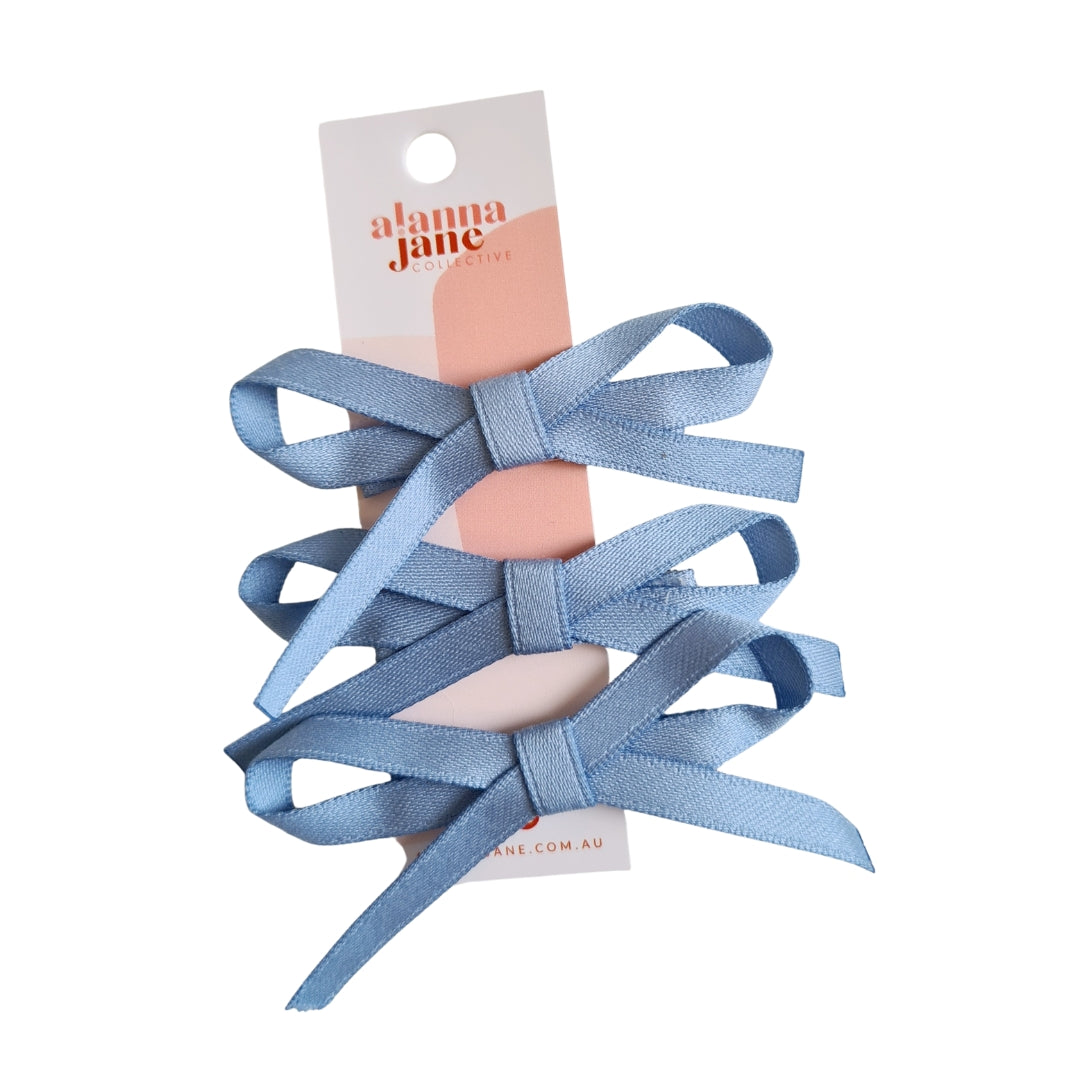 Mini Bow Set in Blue
