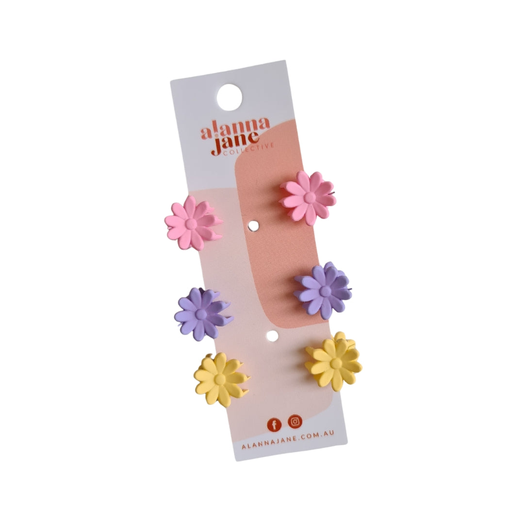 Mini Flower Hair Claws