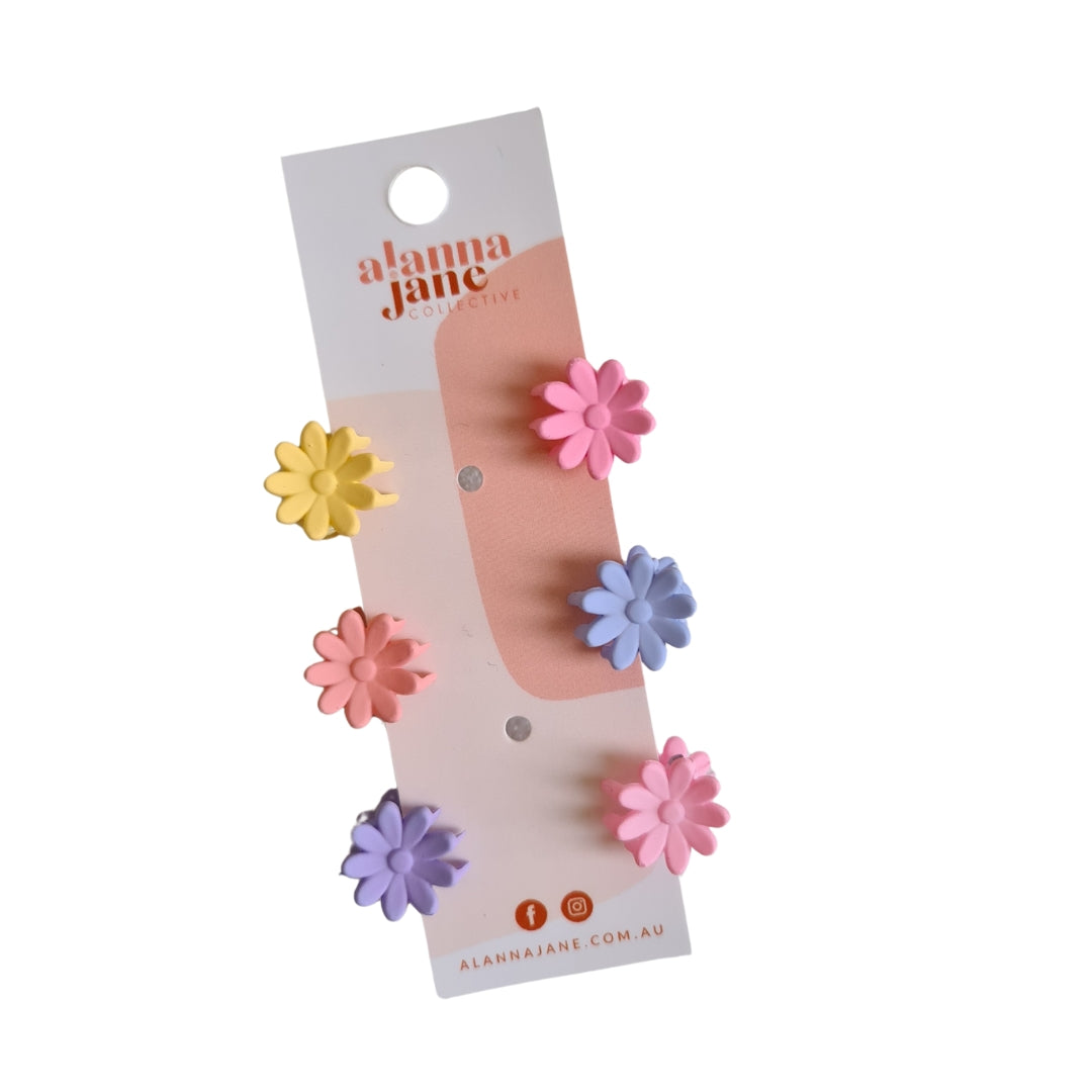 Mini Flower Hair Claws