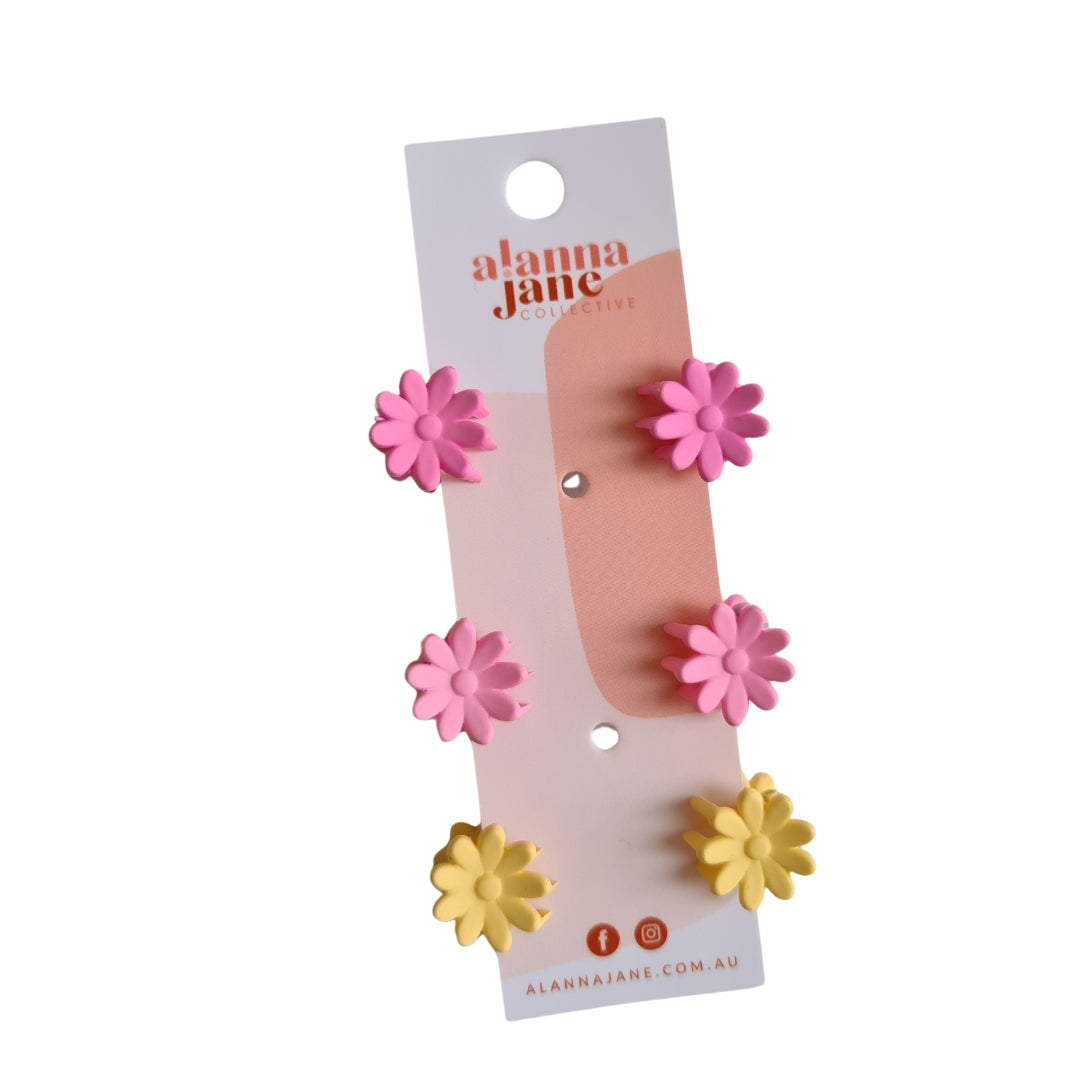Mini Flower Hair Claws