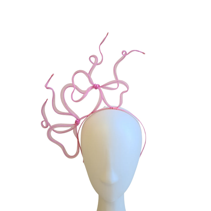 Pink Floating Bows Headpiece