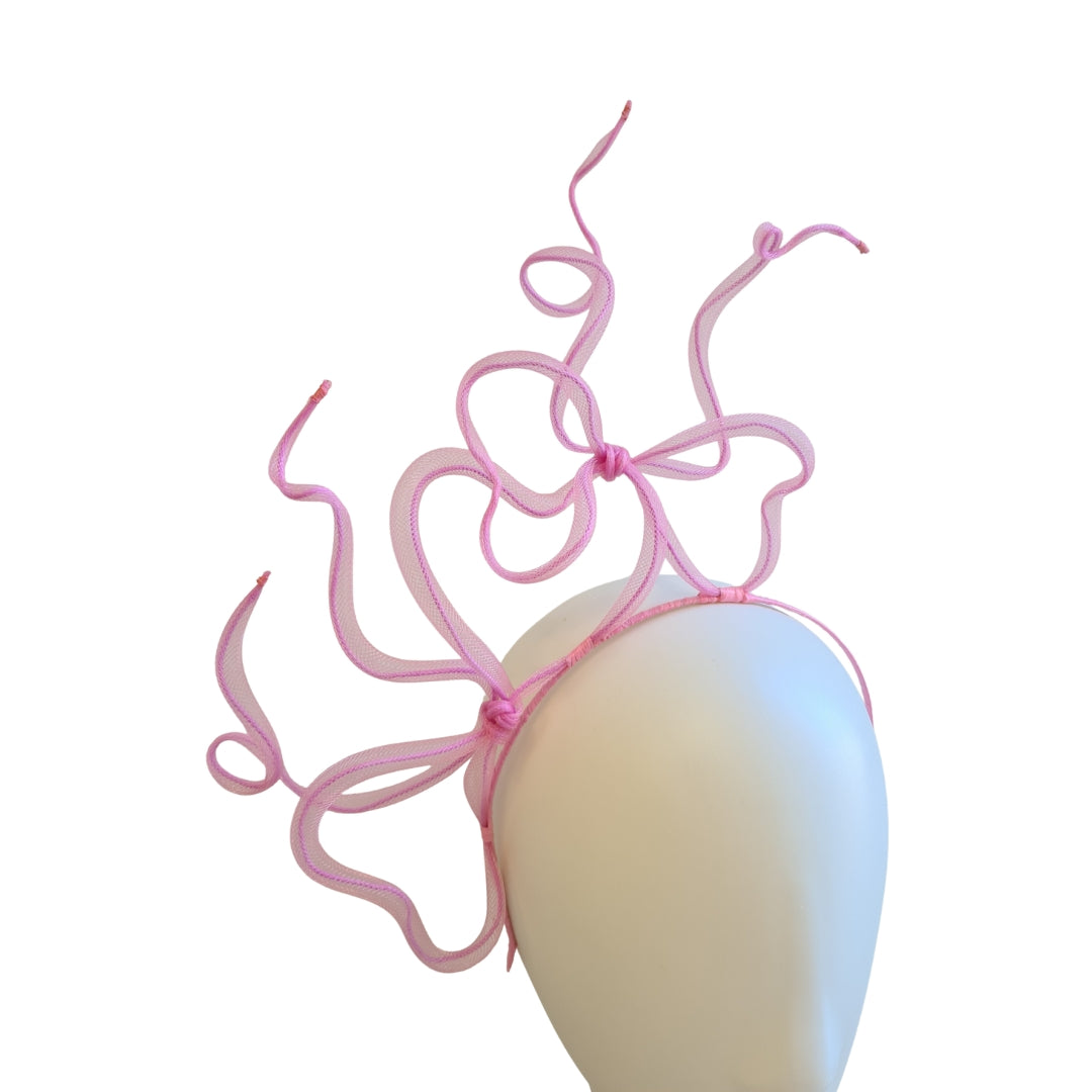 Pink Floating Bows Headpiece