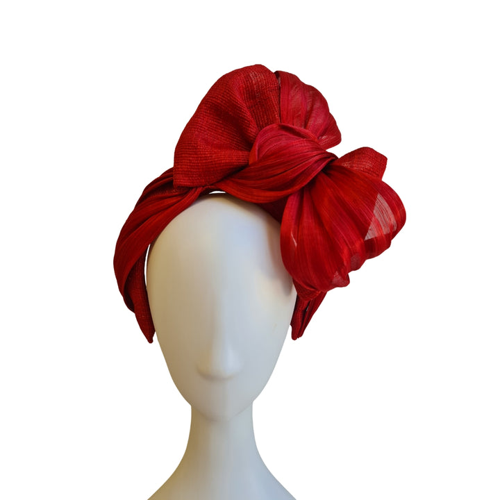Red Oversize Bow Headpiece