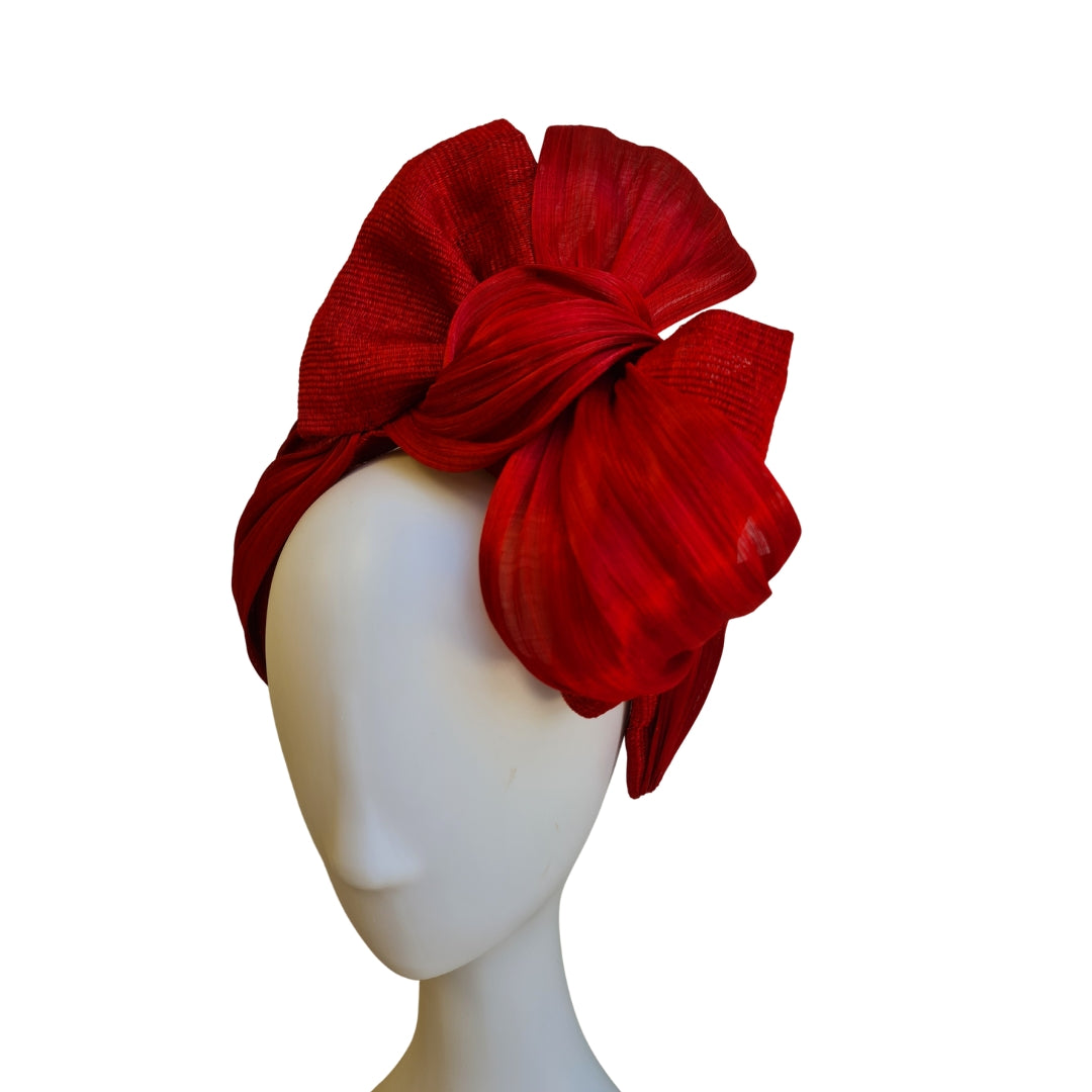 Red Oversize Bow Headpiece