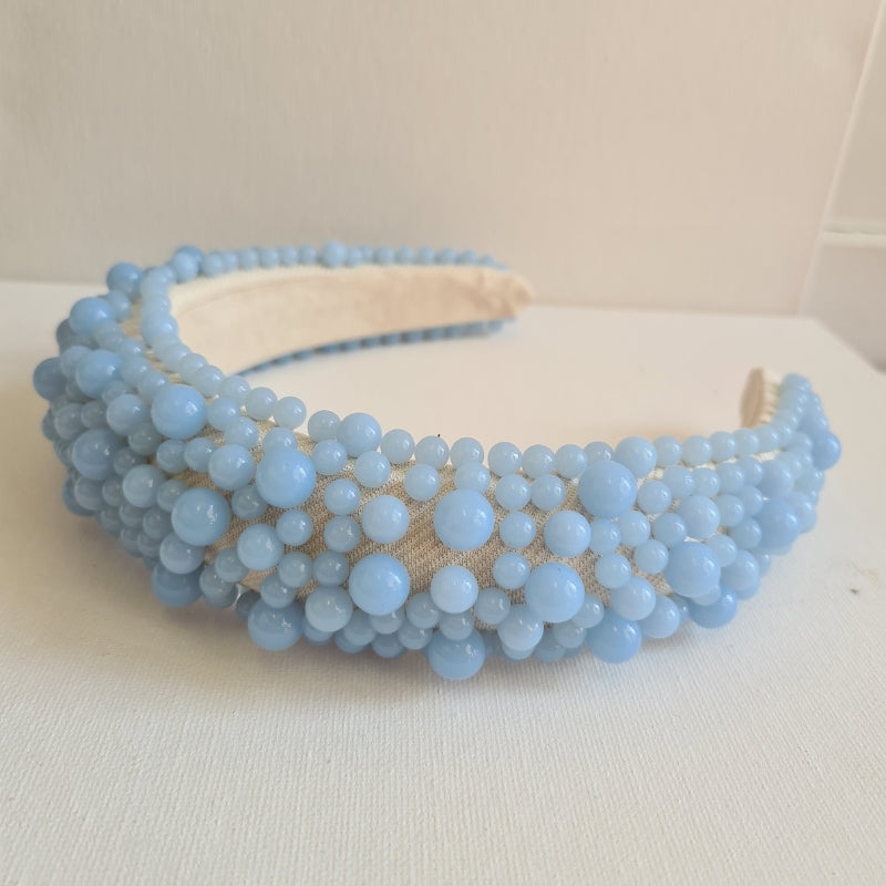 Pearl Headband in Blue