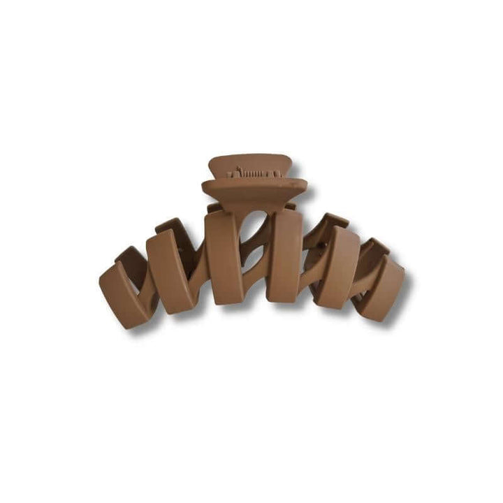 Chocolate Zigzag Claw Clip