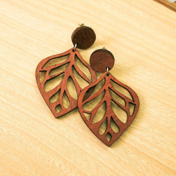 Leaf Timber Earrings