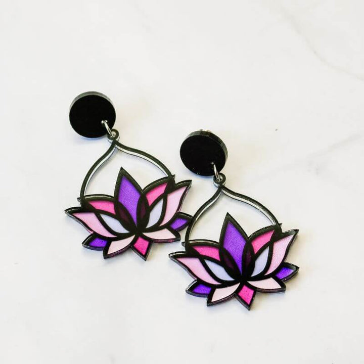 Lotus Mosaic Earrings