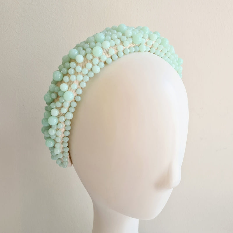 Pearl Headband in Mint