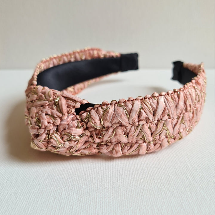 Pink Woven Headband