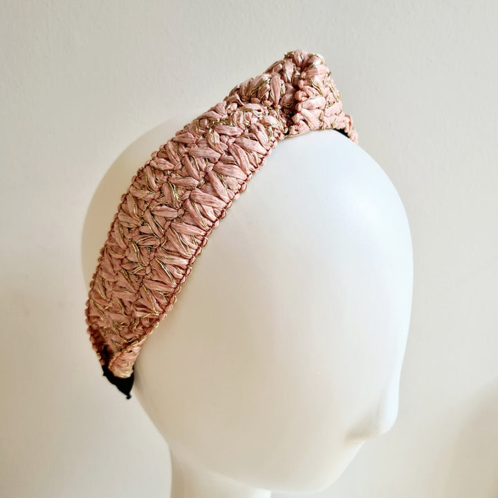 Pink Woven Headband