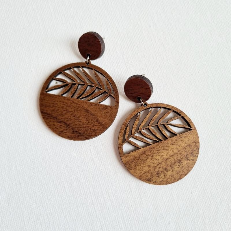 Riley Timber Earrings - Large