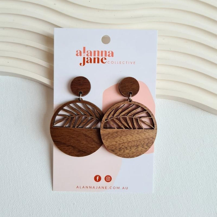 Riley Timber Earrings - Large