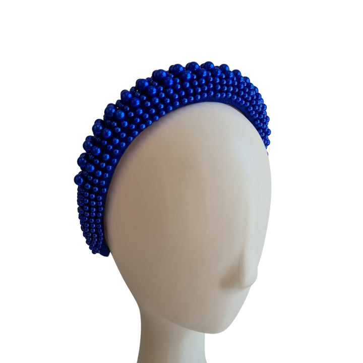 Pearl Headband in Royal