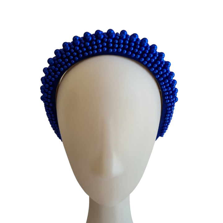 Pearl Headband in Royal