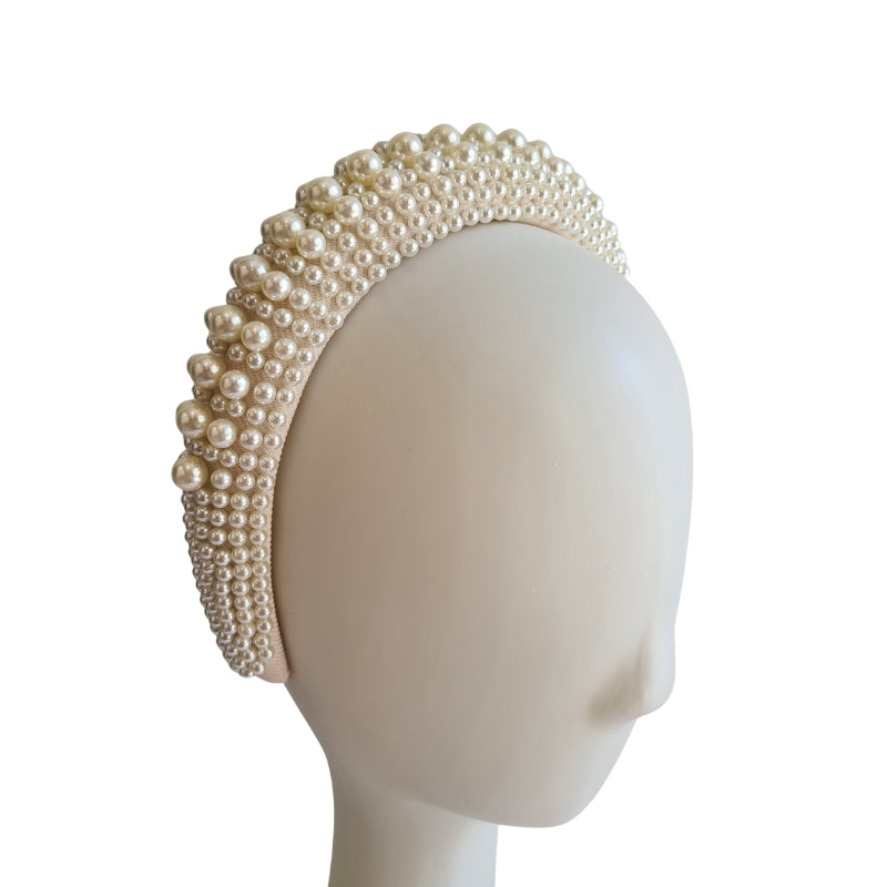 Pearl Headband in White
